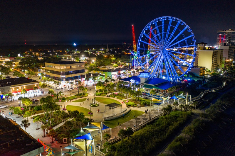 myrtle beach at night